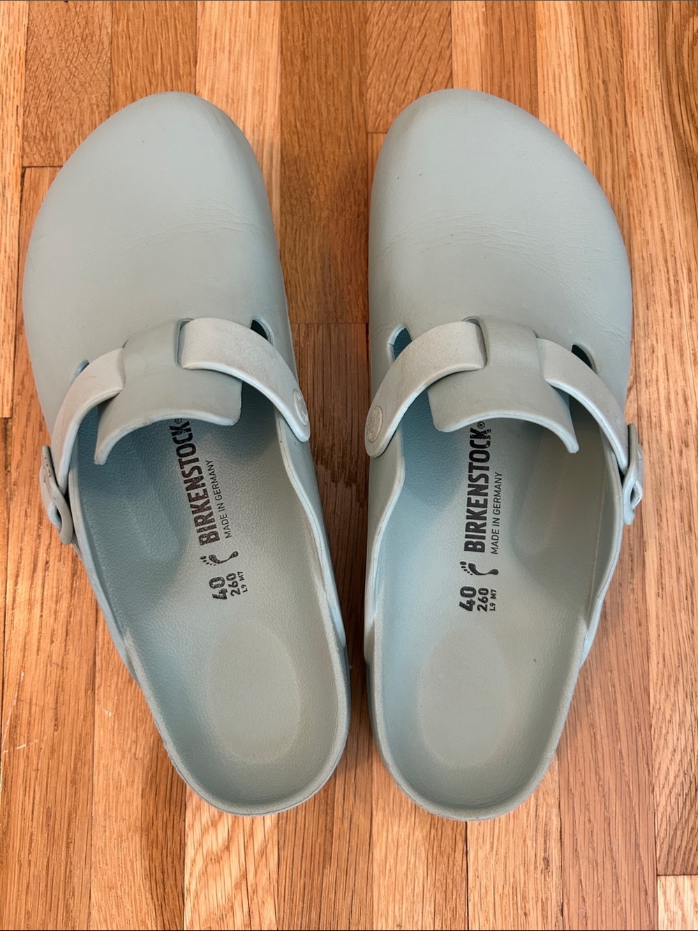 Birkenstock Light Blue Boston EVA Clog - Women's